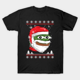 Santa Pepe FeelsOkayMan T-Shirt